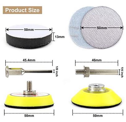 5cm sanding disc range