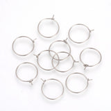 Stainless steel loop rings (10)