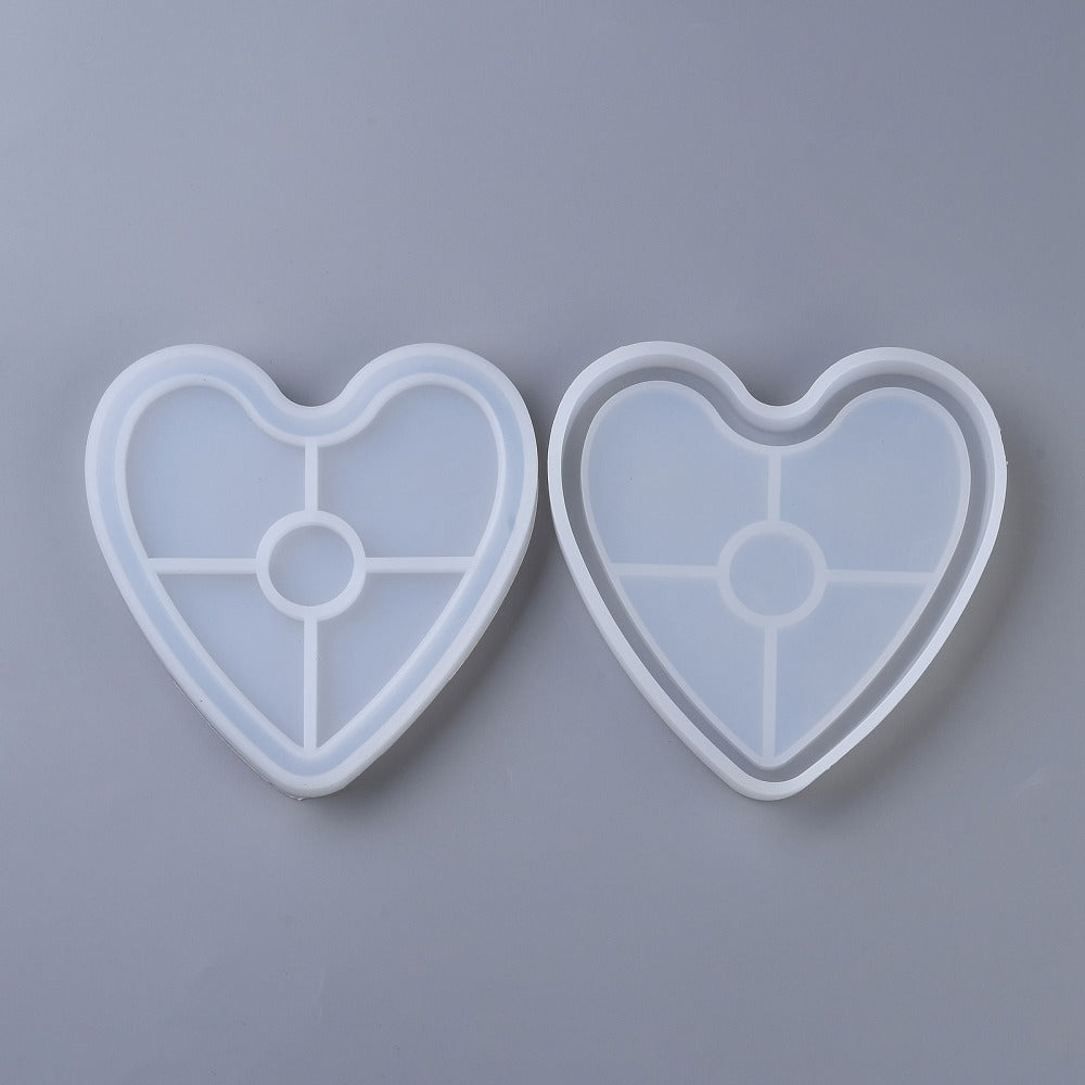 Coaster mold heart