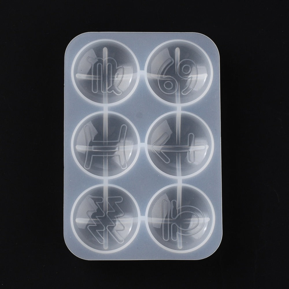 Half round mold with constellation pattern