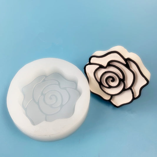 Rose mold flat style