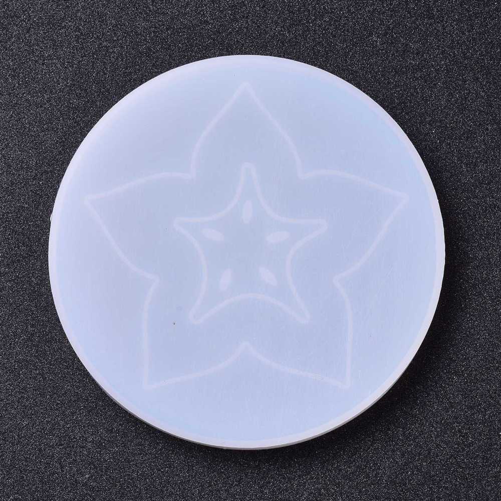 Coaster mold star flower pattern