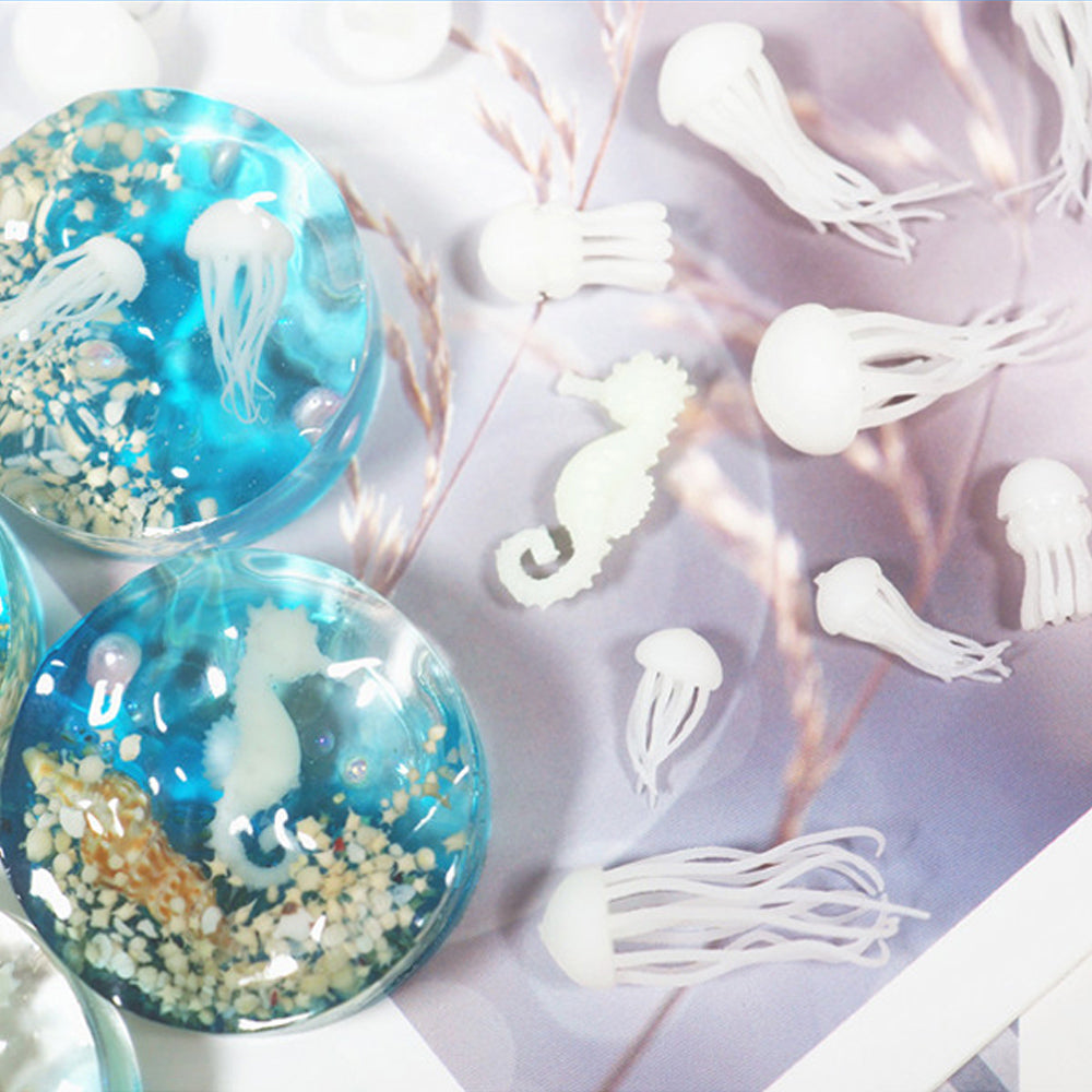 Sea life model inclusions (white)