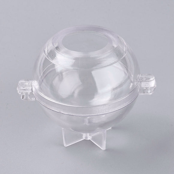 Plastic round ball candle mold range