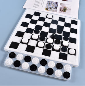 Chess set flat style